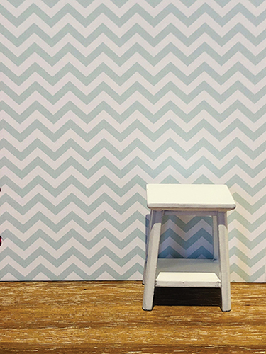 Wallpaper, 3pc: Soft Teal Chevron